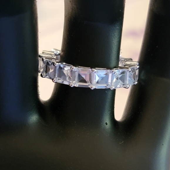 Princess Cut Eternity Band - Picture 2 of 5
